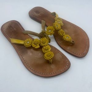 Mystique Handmade Flower Pedal Sandals Sz 8